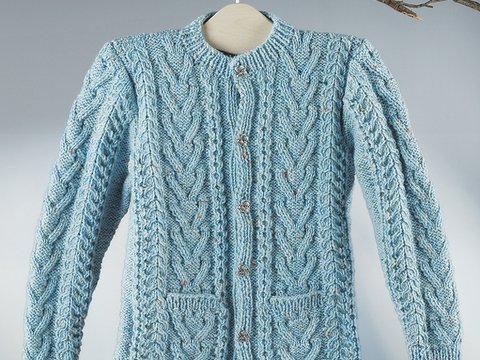 Strickanleitung Kindertrachtenjacke "Tweed" 756142