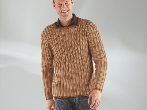 Strickanleitung Herrenpullover "Piano" 755049