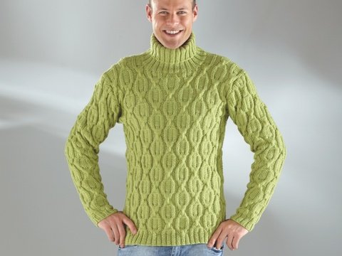 Strickanleitung Herrenpullover "Sporty" 755099