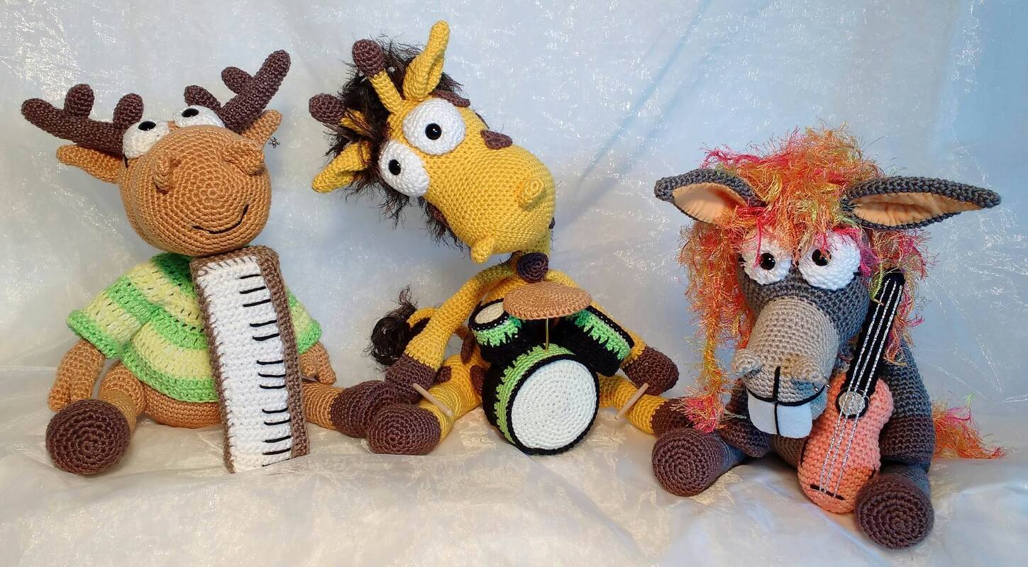 Giraffe Pedro, der Drummer, Häkelanleitung - Bild 3