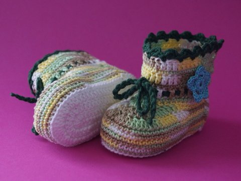Häkelanleitung Babyschuhe für Größe 19