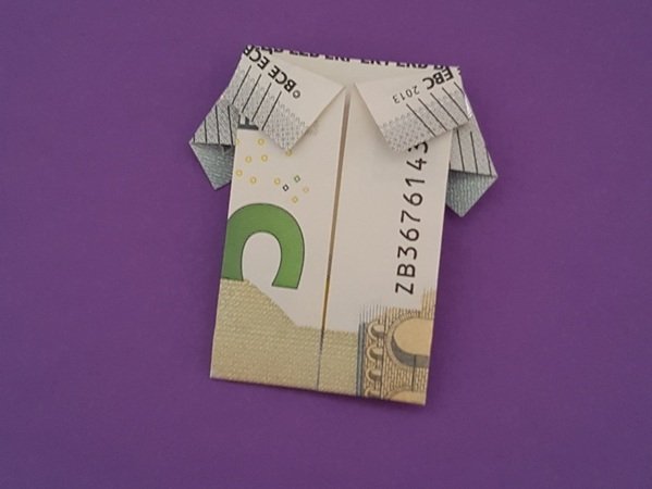 Origami Geldschein Hemd (*)