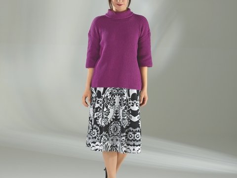 Stickanleitung Damenpullover "Macau" 756131