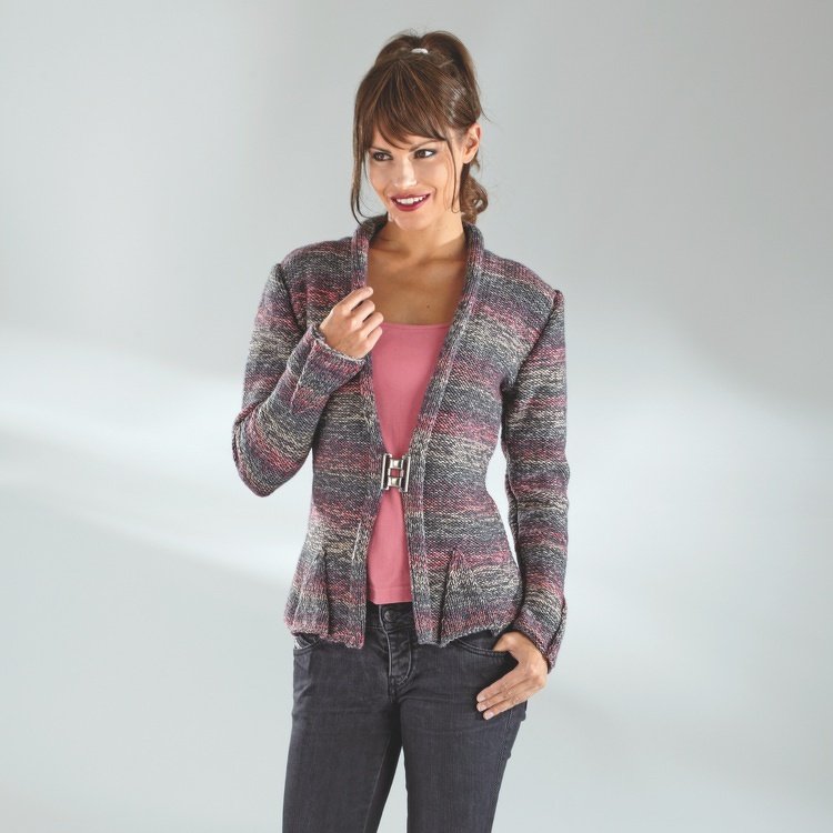Strickanleitung Damenjacke "Arbeitsstrumpf Color" 755027 - Bild 2