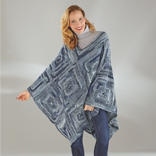 Häkelanleitung Damenponcho "Corina Casa" 755059