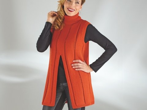 Strickanleitung Damenpullunder "Sidney" 755052