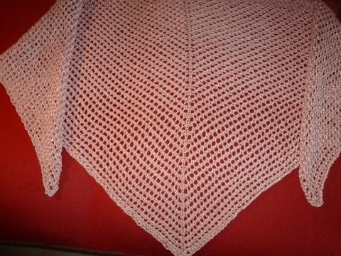 Lochmuster Tuch  gestrickt