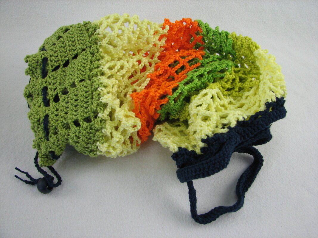 Häkelanleitung Einkaufsnetz "Pia" mit integrierter Verpackung und Chiptasche - Bild 5