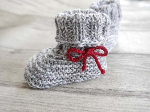 Knitting Pattern – Baby Set basic – Bootees, Cap, Scarf & Bib – No.168E-Set