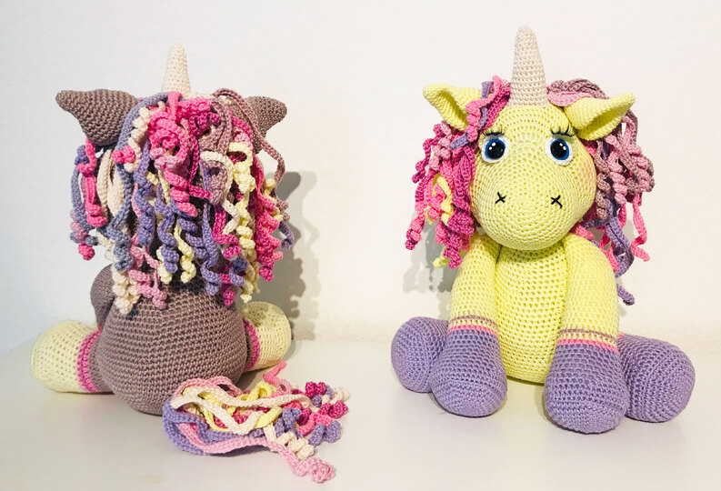 Cotton´s Zauberwelt: "Cotton - das Einhorn 2.0" + alte Anleitung Cotton - das Einhorn Maxiversion