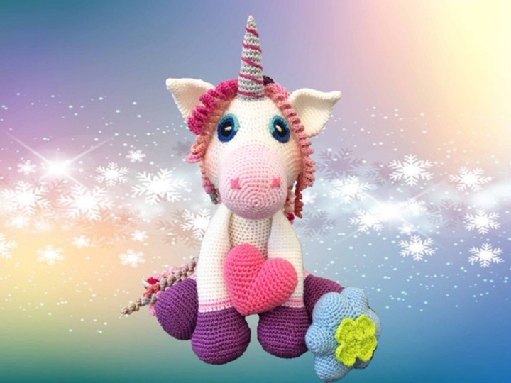 Cotton´s Zauberwelt: "Cotton - das Einhorn 2.0" + alte Anleitung Cotton - das Einhorn Maxiversion