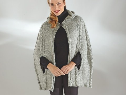 Strickanleitung Damencape "Record" 755018