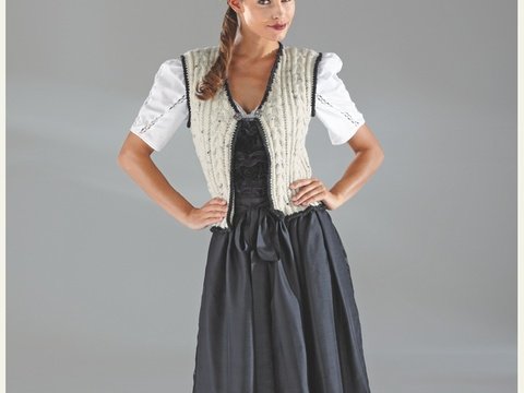 Strickanleitung Damentrachtenweste "Trachtenwolle" 755053