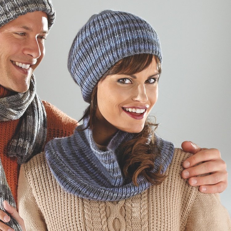 Strickanleitung Damenmütze &amp; Loop "Capri Color" 755073