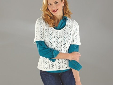 Strickanleitung Damenpulli "Seidenglanz" 755048