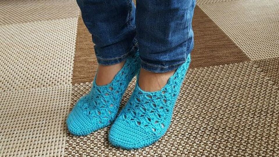 Sparset! Häkelanleitung Hausschuhe, Sommersocken