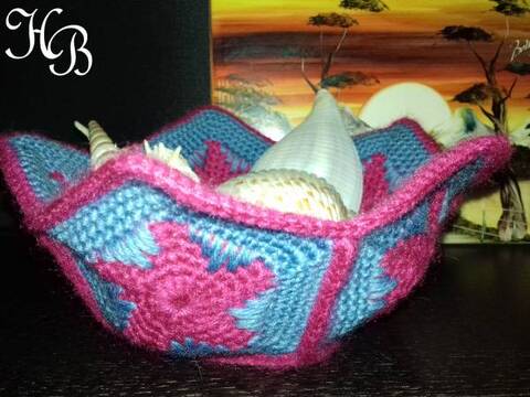 Sternenkörbchen - Häkelanleitung