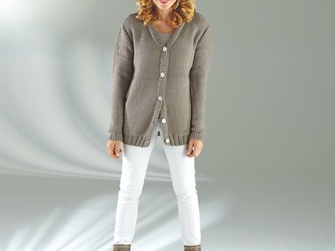 Strickanleitung Damenjacke "Riga" 756005