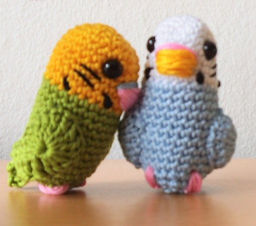 Small budgies (sitting & flying)
