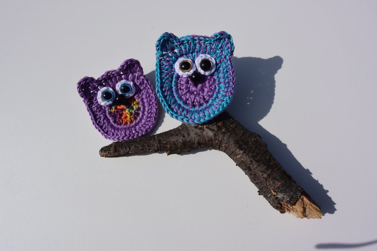 Gehäkelte Eule „Huhu“