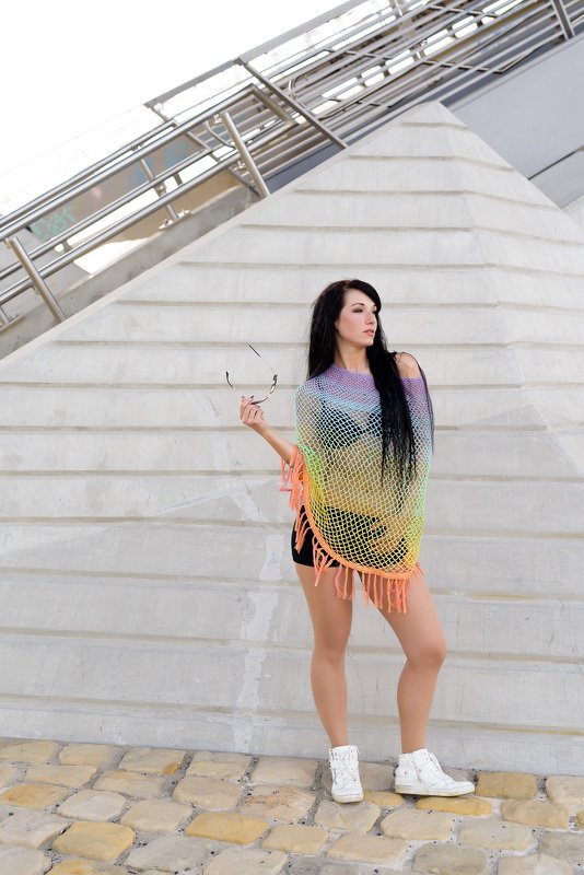 Sommer Poncho "SUNSET" super einfach - 1 Bobbel - Bild 2