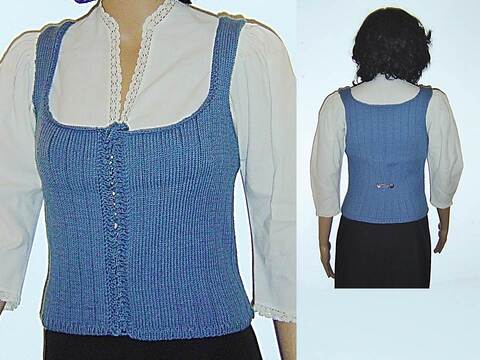 Strickanleitung (Trachten-)Mieder / Top