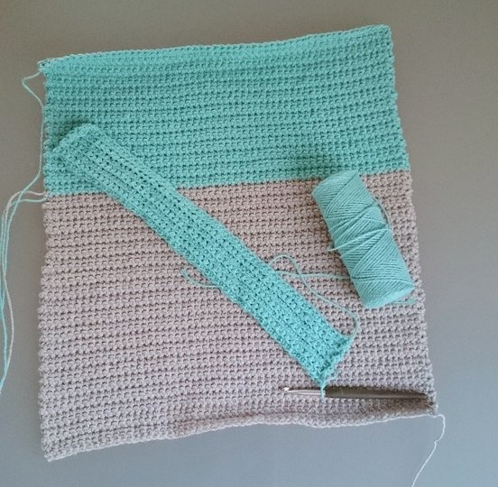 Kissenhülle häkeln - aus Eco Textilgarn - Häkelanleitung PDF