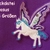 Stickdatei Pegasus in 5 Größen Pferd Schmetterling