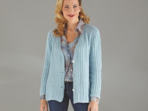 Strickanleitung Damenjacke "Piano" 755130