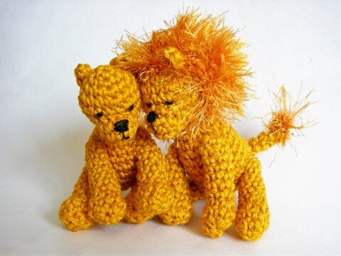 Häkelanleitung Löwin und Löwe