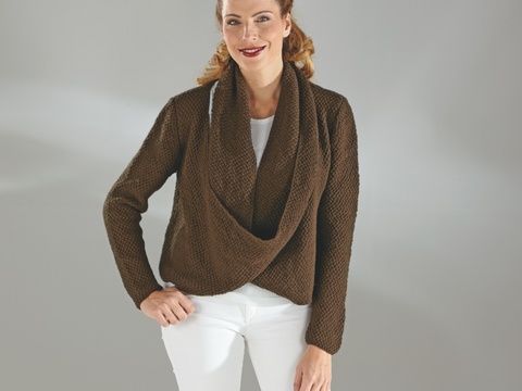 Strickanleitung Damenpullover "Cablé Roma" 755046