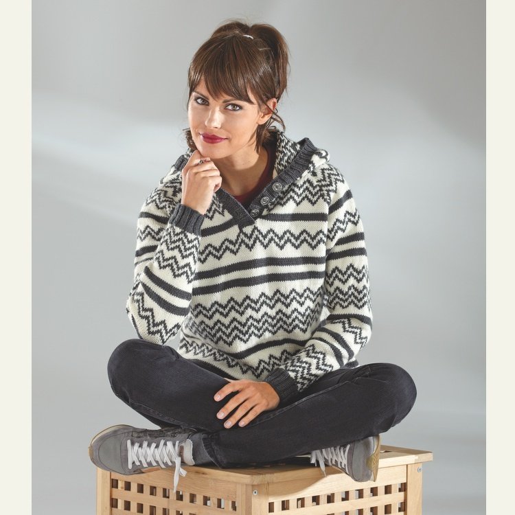 Strickanleitung Damenpullover "Ideal" 755079 - Bild 2