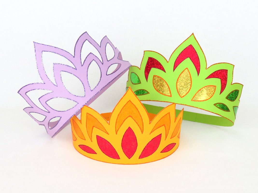 Prinzessinkrone in drei Varianten – Bastelvorlage und Anleitung - Bild 2