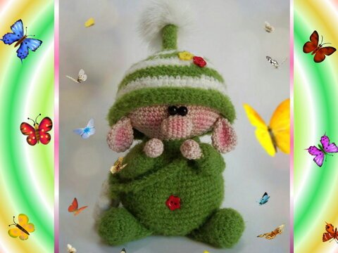 Häkelanleitung süßer Gartengnomi, Amigurumi