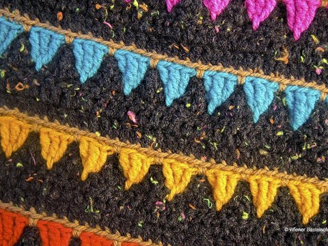 Häkelmuster „Girlande“, Wimpel, Wimpelkette