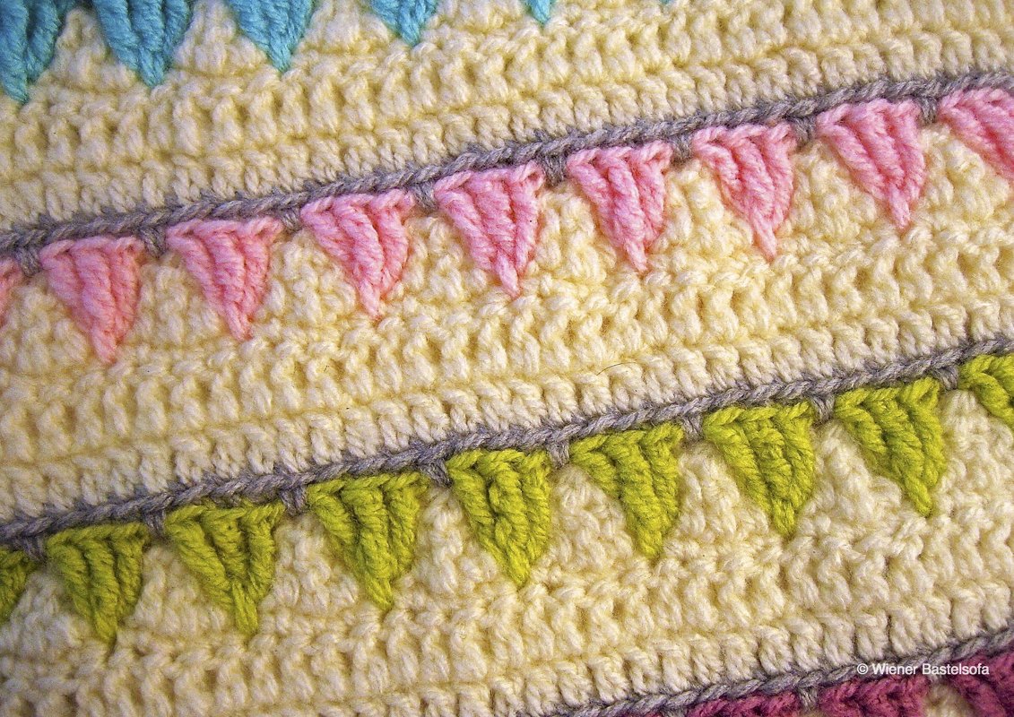 Häkelmuster „Girlande“, Wimpel, Wimpelkette - Bild 2