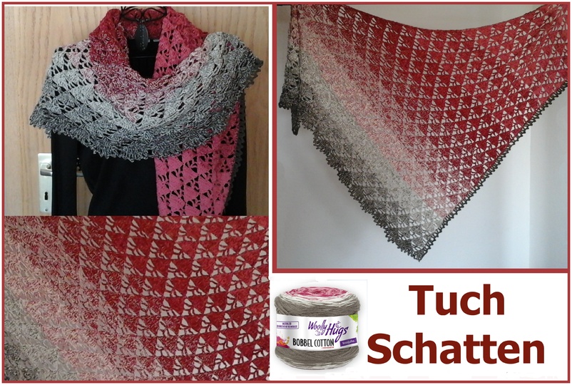 Tuch "Schatten" mit 1 Bobbel Woolly Hugs-COTTON häkeln