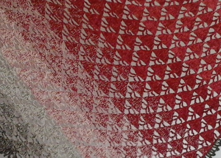 Tuch "Schatten" mit 1 Bobbel Woolly Hugs-COTTON häkeln