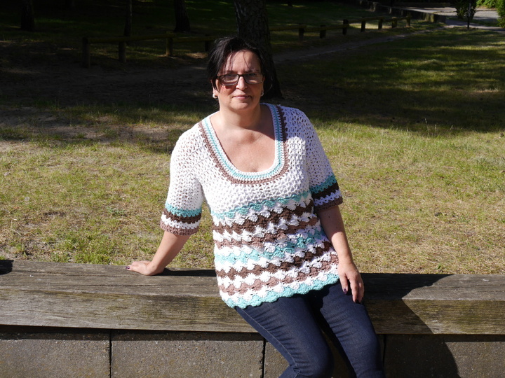 Häkelanleitung Sommerpulli/Tunika oversize für alle Größen leicht anpassbar Summer Feeling