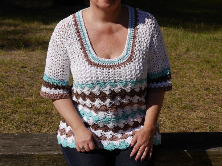 Häkelanleitung Sommerpulli/Tunika oversize für alle Größen leicht anpassbar Summer Feeling