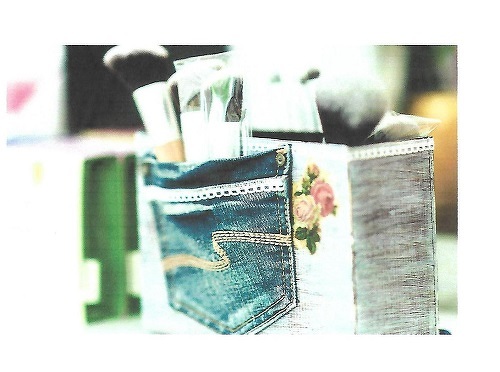 Deko Organizer Box aus einer alten Verpackung - Upcycling