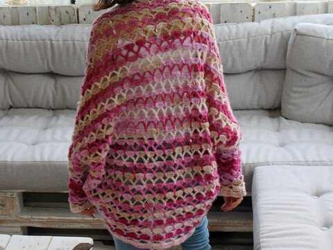 Seelenwärmer Wellen Häkelanleitung 2 verschiedene Ärmelvarianten