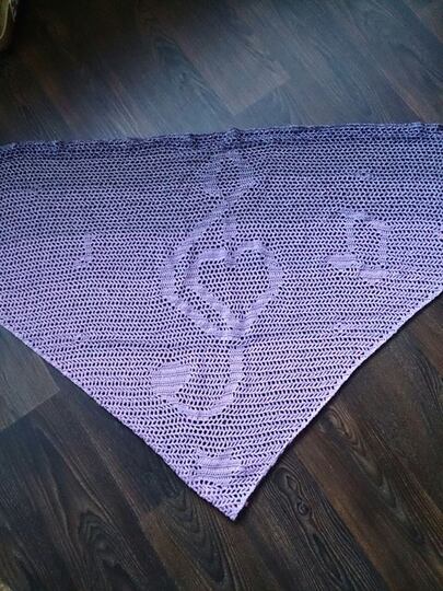 Motivtuch "Notenschlüssel"