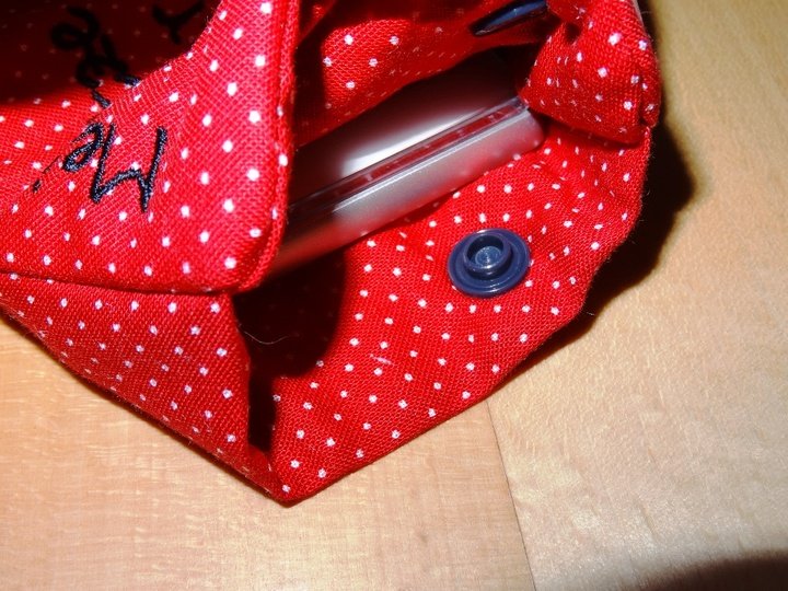 Stickdatei Handytasche Katze ITH Tasche