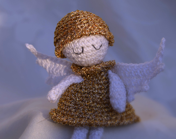 4 in 1 Schutzengel Glücksbringer Wichtel Kantenhocker Schlüsselanhänger Mitbringsel Puppe Elfe Christbaumschmuck Engel