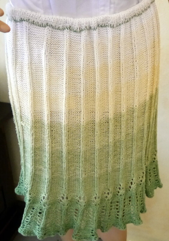 Purantan skirt - knitting pattern for a versatile and elegant skirt