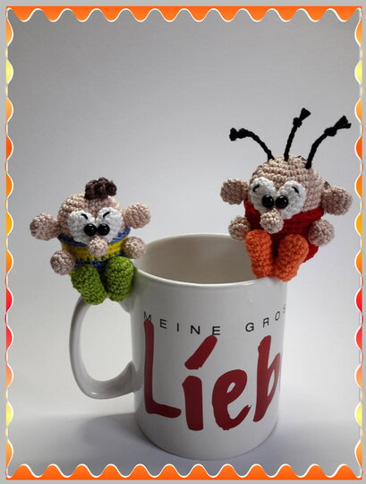 Häkelanleitung Willi Witzig, Schlüsselanhänger,Taschenbaumler