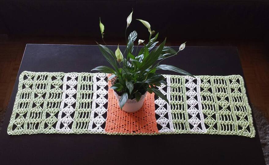 Häkeln/Tischläufer Fun/alle Größen