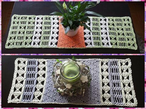 Häkeln/Tischläufer Fun/alle Größen