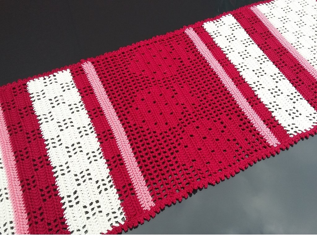 Häkelanleitung Tischläufer "Erdbeeren" - Bild 2